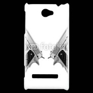 Coque HTC Windows Phone 8S Double flingue