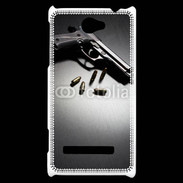 Coque HTC Windows Phone 8S Pistolet et munitions
