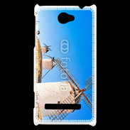 Coque HTC Windows Phone 8S Paysage avec des moulins