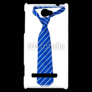 Coque HTC Windows Phone 8S Cravate bleue