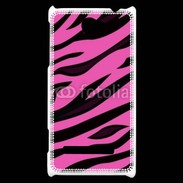 Coque HTC Windows Phone 8S Fashion zèbre rose