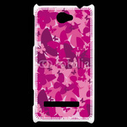 Coque HTC Windows Phone 8S Papillon rose