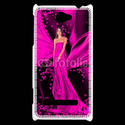 Coque HTC Windows Phone 8S Mode robe longue fushia