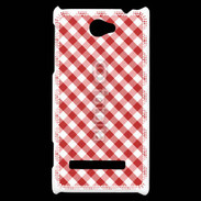 Coque HTC Windows Phone 8S Vichy rouge et blanc 2