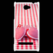 Coque HTC Windows Phone 8S Mode vichy et petit coeur
