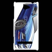 Coque HTC Windows Phone 8S Mustang bleue