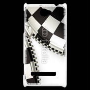 Coque HTC Windows Phone 8S Zipper course