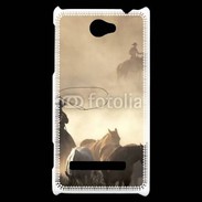 Coque HTC Windows Phone 8S Cowboys et chevaux