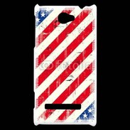 Coque HTC Windows Phone 8S USA texture vintage