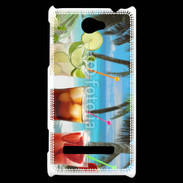 Coque HTC Windows Phone 8S Cocktail sur la plage