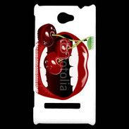 Coque HTC Windows Phone 8S Cerise et bouche