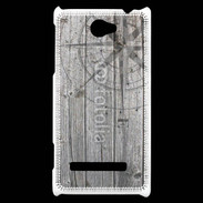 Coque HTC Windows Phone 8S Rose des vents sur fond en bois