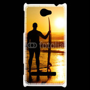 Coque HTC Windows Phone 8S Surfer couché de soleil