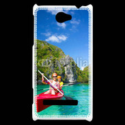 Coque HTC Windows Phone 8S Kayak dans un lagon