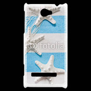 Coque HTC Windows Phone 8S La mer en bleu et blanc