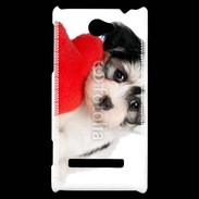 Coque HTC Windows Phone 8S chiot calin