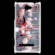 Coque HTC Windows Phone 8S flamand rose