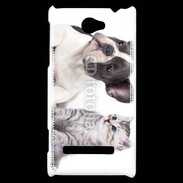 Coque HTC Windows Phone 8S Duo chien et chat