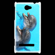 Coque HTC Windows Phone 8S Duo de dauphins