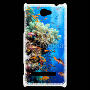 Coque HTC Windows Phone 8S Poisson et corail