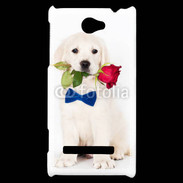 Coque HTC Windows Phone 8S Chiot gentleman