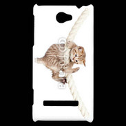 Coque HTC Windows Phone 8S Chaton sur une corde