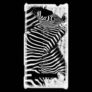 Coque HTC Windows Phone 8S Zèbre en noir et blanc