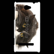 Coque HTC Windows Phone 8S Chat noir et blanc