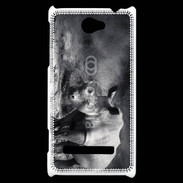 Coque HTC Windows Phone 8S Rhinocéros noir et blanc