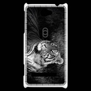Coque HTC Windows Phone 8S Tigre du Bengale en noir et blanc