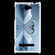 Coque HTC Windows Phone 8S Couple de Cygnes