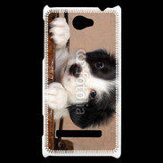Coque HTC Windows Phone 8S Chiot blanc et noir 2