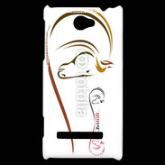 Coque HTC Windows Phone 8S Illustration cheval 5