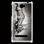 Coque HTC Windows Phone 8S Combat d'animaux sauvages