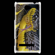 Coque HTC Windows Phone 8S Serpent noir et jaune
