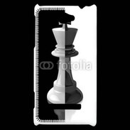 Coque HTC Windows Phone 8S Roi d'échec noir et blanc