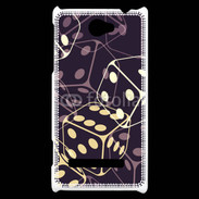 Coque HTC Windows Phone 8S Illustration de dés noirs