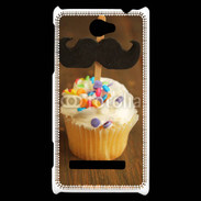Coque HTC Windows Phone 8S Cupcake moustache