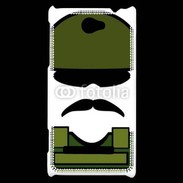 Coque HTC Windows Phone 8S Moustache militaire