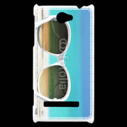 Coque HTC Windows Phone 8S Lunette de soleil sur la plage
