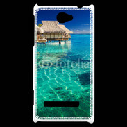 Coque HTC Windows Phone 8S Bungalow sur l'eau des tropiques