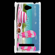 Coque HTC Windows Phone 8S La vie en rose à la plage