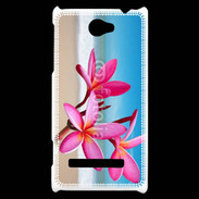 Coque HTC Windows Phone 8S Fleurs à la plage