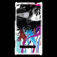 Coque HTC Windows Phone 8S Graffiti style femme