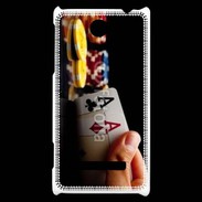 Coque HTC Windows Phone 8S Poker paire d'as