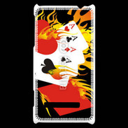 Coque HTC Windows Phone 8S Cartes et feu