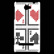 Coque HTC Windows Phone 8S Pixel card