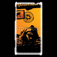 Coque HTC Windows Phone 8S motorcycle rider background