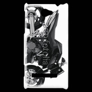 Coque HTC Windows Phone 8S Tuning moto noire