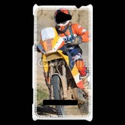 Coque HTC Windows Phone 8S Rallie Raid en moto